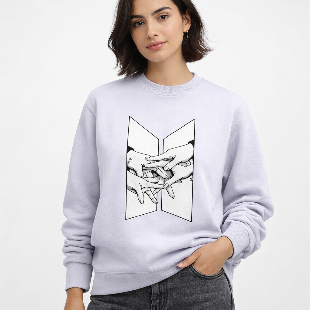 Seven as One Fleece Sweatshirt | 300 GSM Premium Cotton India