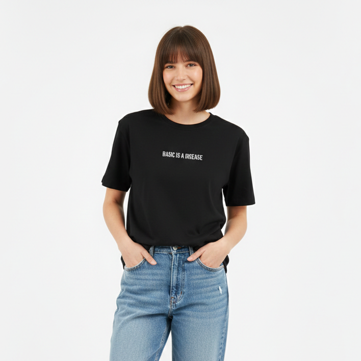 Basic is a Disease - Premium Cotton Tee