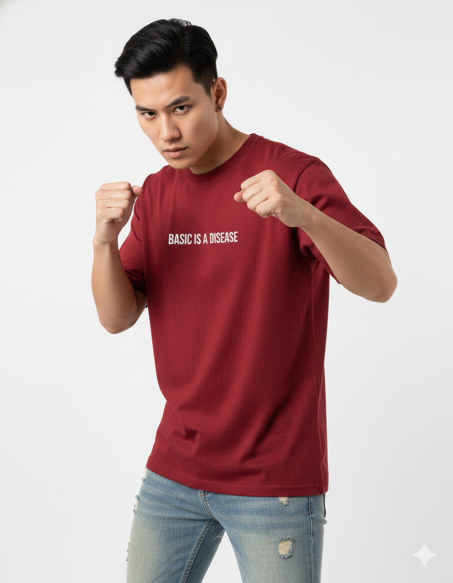 Basic is a Disease - Premium Cotton Tee