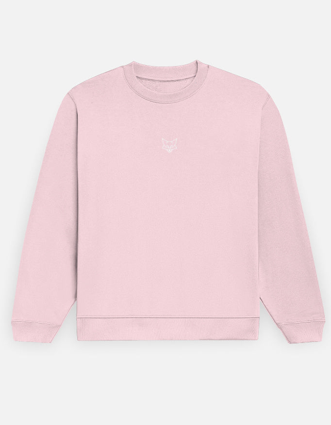 Pink sweatshirt on a white background