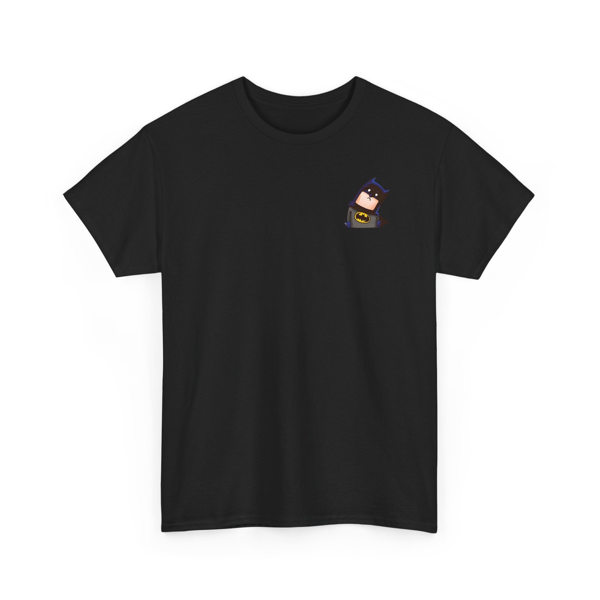 Batman Pocket Patch T‑Shirt - Minimal Retro Superhero Tee