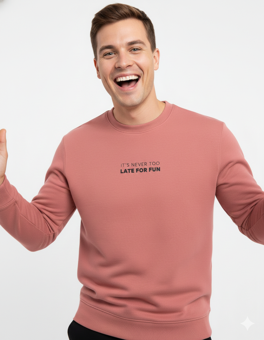 Never Too Late Sweatshirt | Everyday Essential