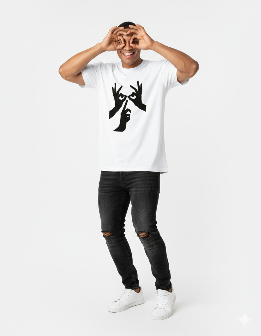 Sshhh Stencil Oversized Tee | Street Statement