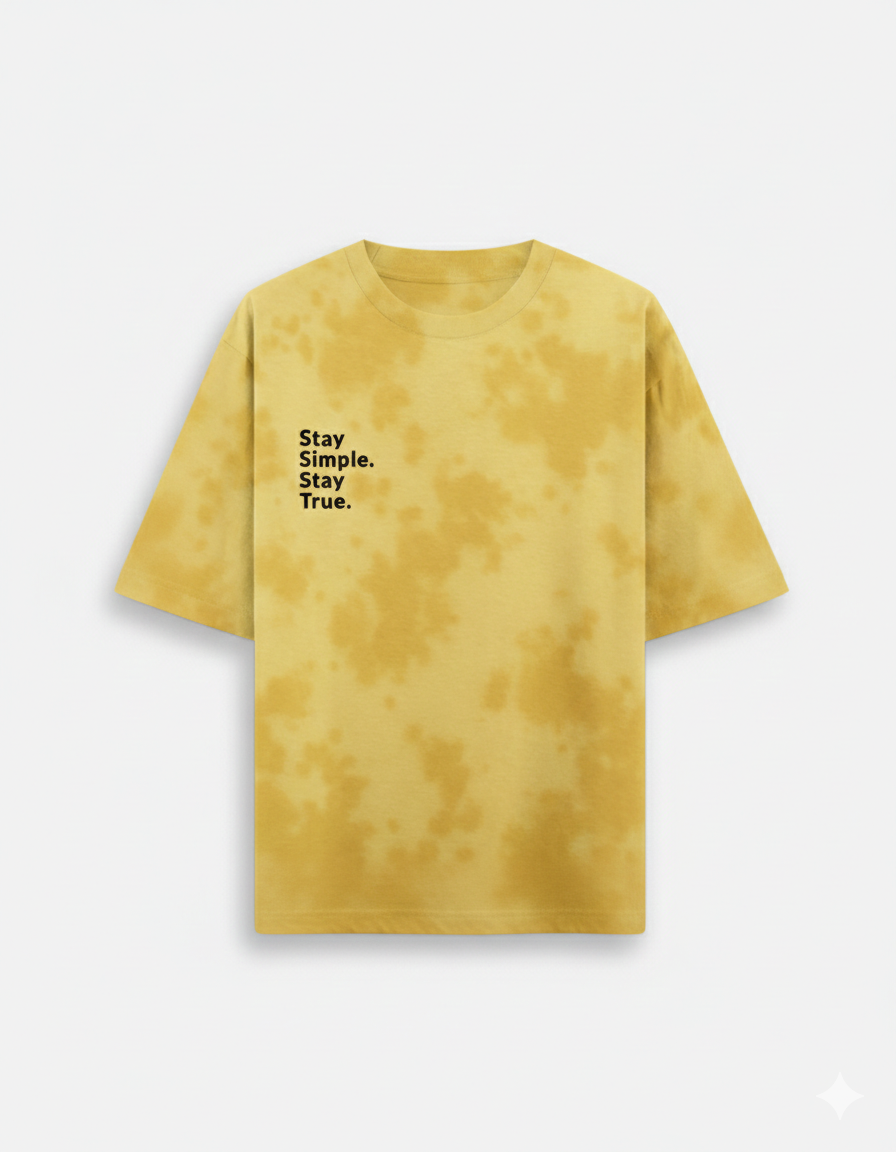 Stay Simple Stay True Tie-Dye Tee | Unisex Streetwear