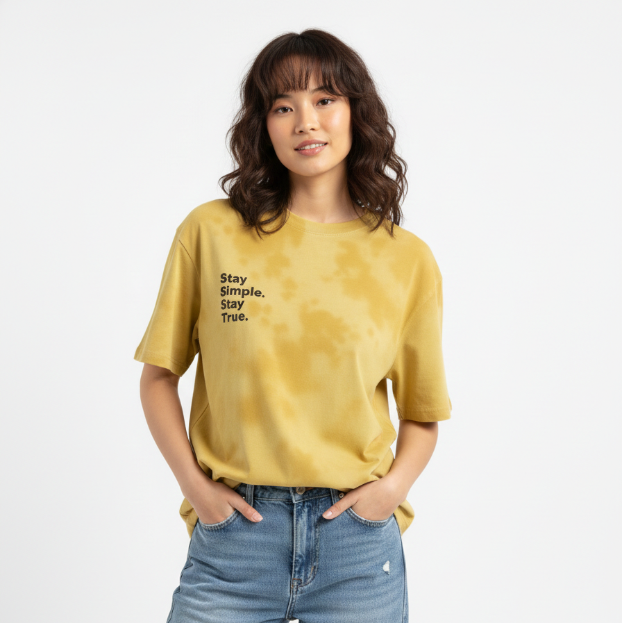 Stay Simple Stay True Tie-Dye Tee | Unisex Streetwear
