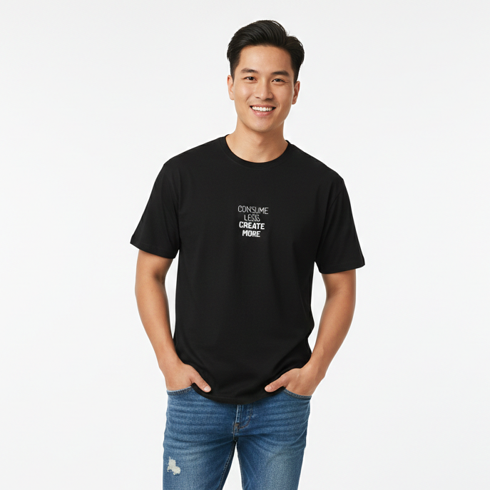 Consume Less Create More - Premium Breathable Soft Tee