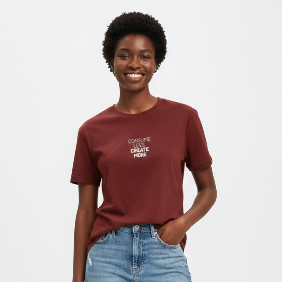 Consume Less Create More - Premium Breathable Soft Tee